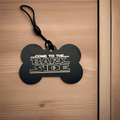 engraved dog tag with personalization