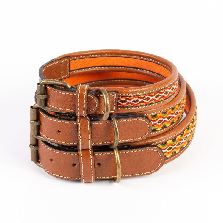 ETHNIC Dog Collar Cavlicious Cavlicious EUR Belgium Black S Black / S Black / M Black / L Black / XL Black / XS Black / 2XL Brown / S Brown / M Brown / L Brown / XL Brown / XS Brown / 2XL White / S White / M White / L White / XL White / XS White / 2XL