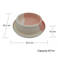 ECO Bamboo Dog Bowl Cavlicious pink, strong, dishwasher safe, no odour