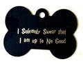 engraved dog tag with personalization