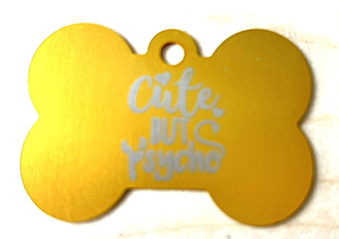 engraved dog tag with personalization