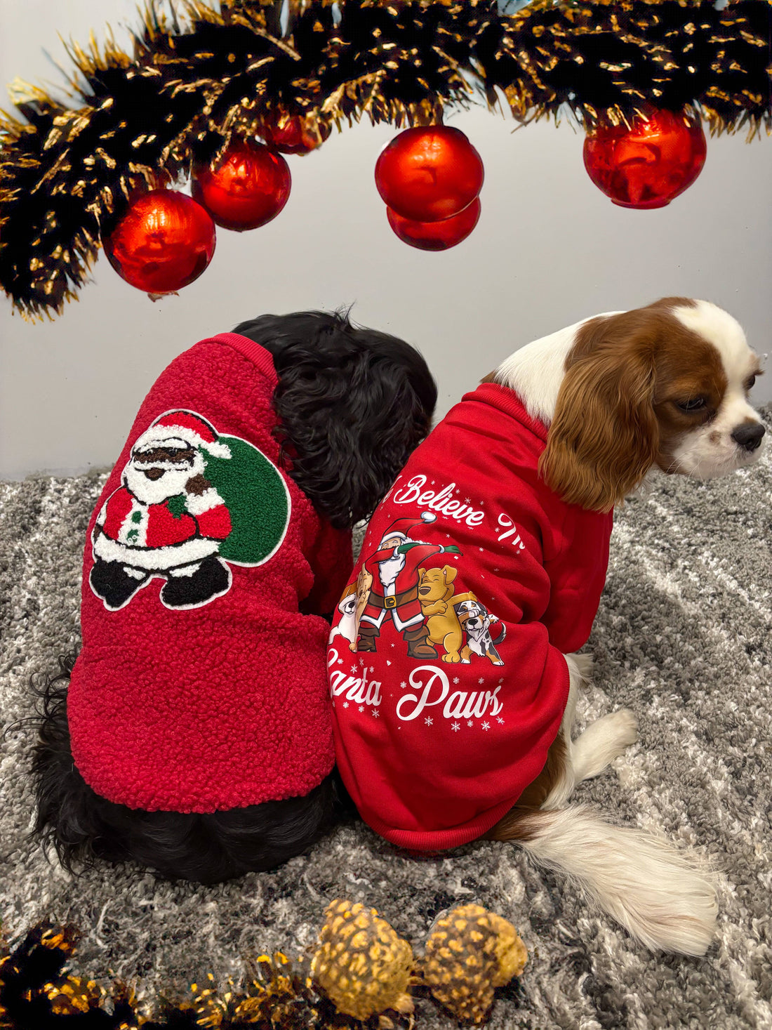 Pull de Noël en sherpa pour chien