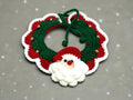 hand crocheted christmas dog collar