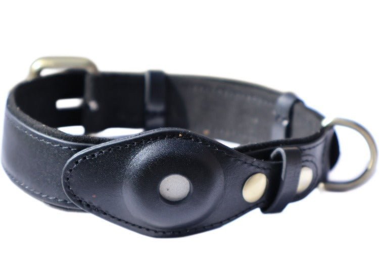 DELUXE Leather Air Tag Collar - Cavlicious