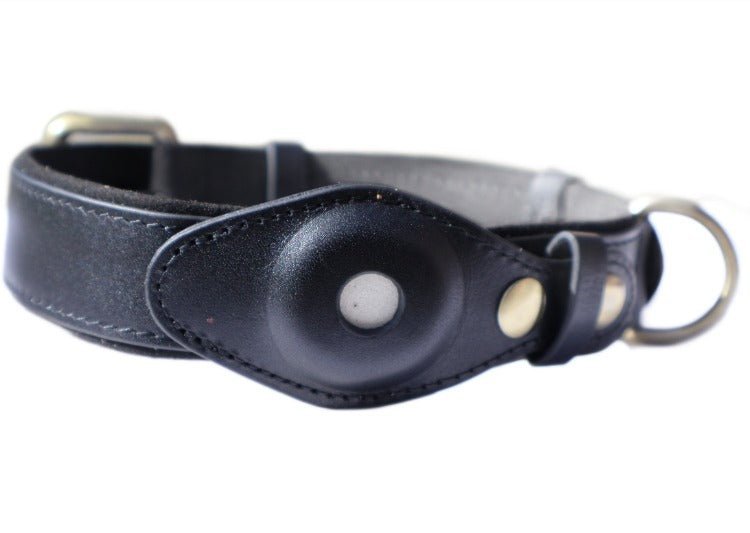 DELUXE Leather Air Tag Collar - Cavlicious