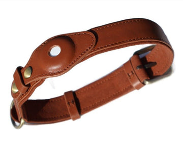 DELUXE Leather Air Tag Collar - Cavlicious