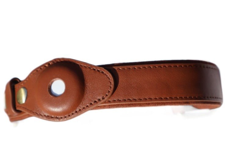 DELUXE Leather Air Tag Collar - Cavlicious