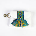 ETHNIC poop bag holder Cavlicious leather white dogs love munay fairtrade