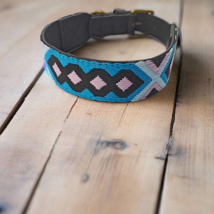 ETHNIC Vegan Collar and Leash Set