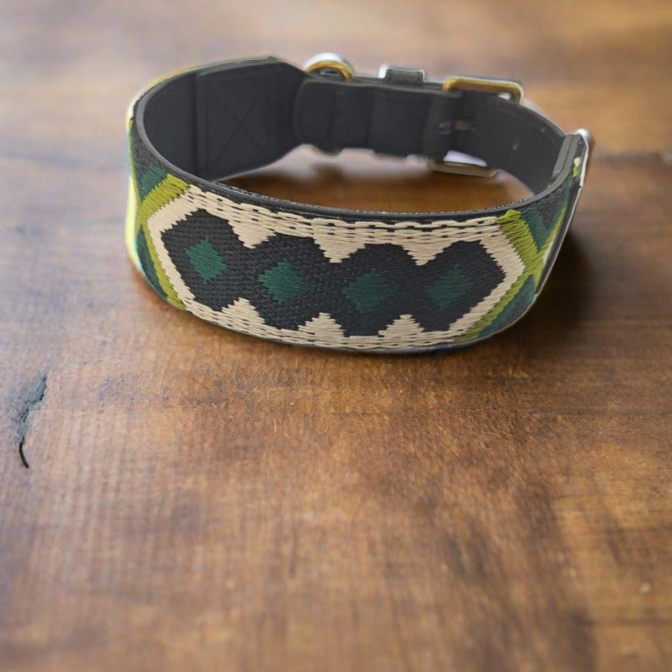 ETHNIC Vegan Collar and Leash Set