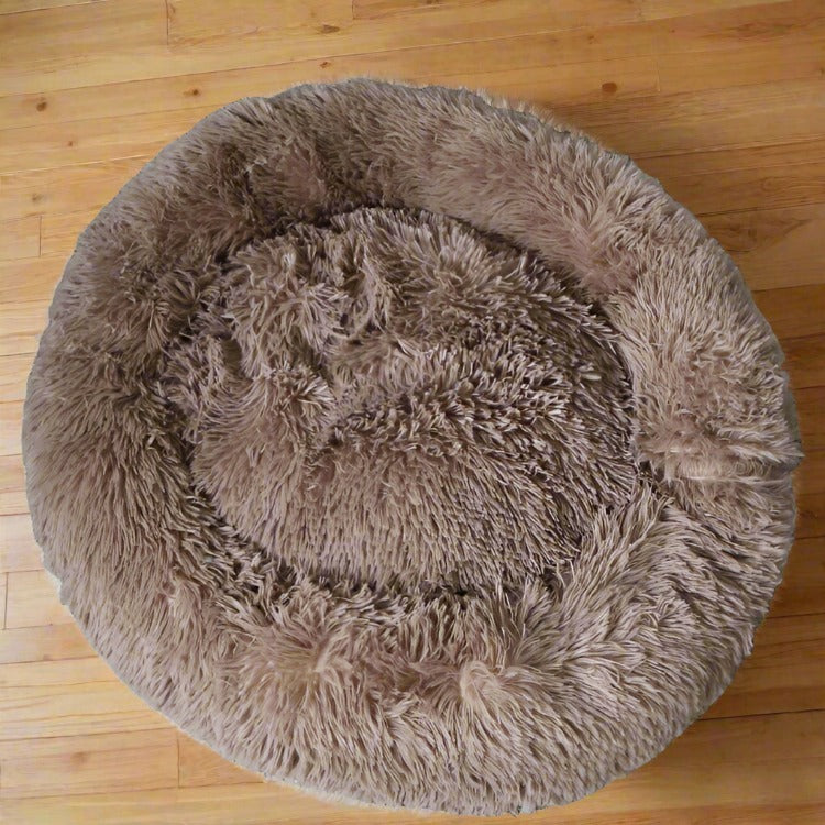 Donut Bed Cavlicious bruin, extra fluffy, 70cm diameter