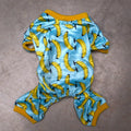 dog pajamas with banana print