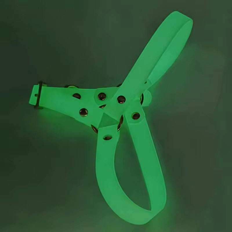 VEGAN biothane harness moss green