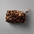 poopbag holder in leopard pony leather