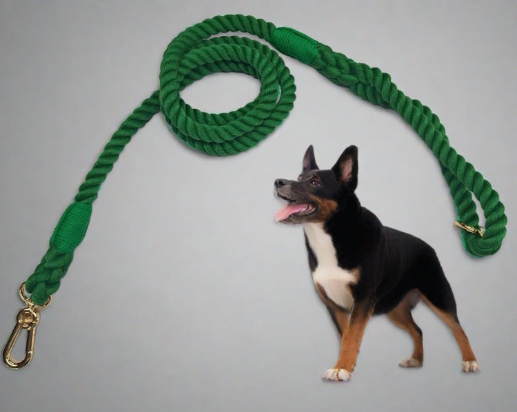 ECO Rope Leash Cavlicious Cavlicious EUR Belgium Unicorn Unicorn Rainbow Sky Blue Dark Grey Dark Green