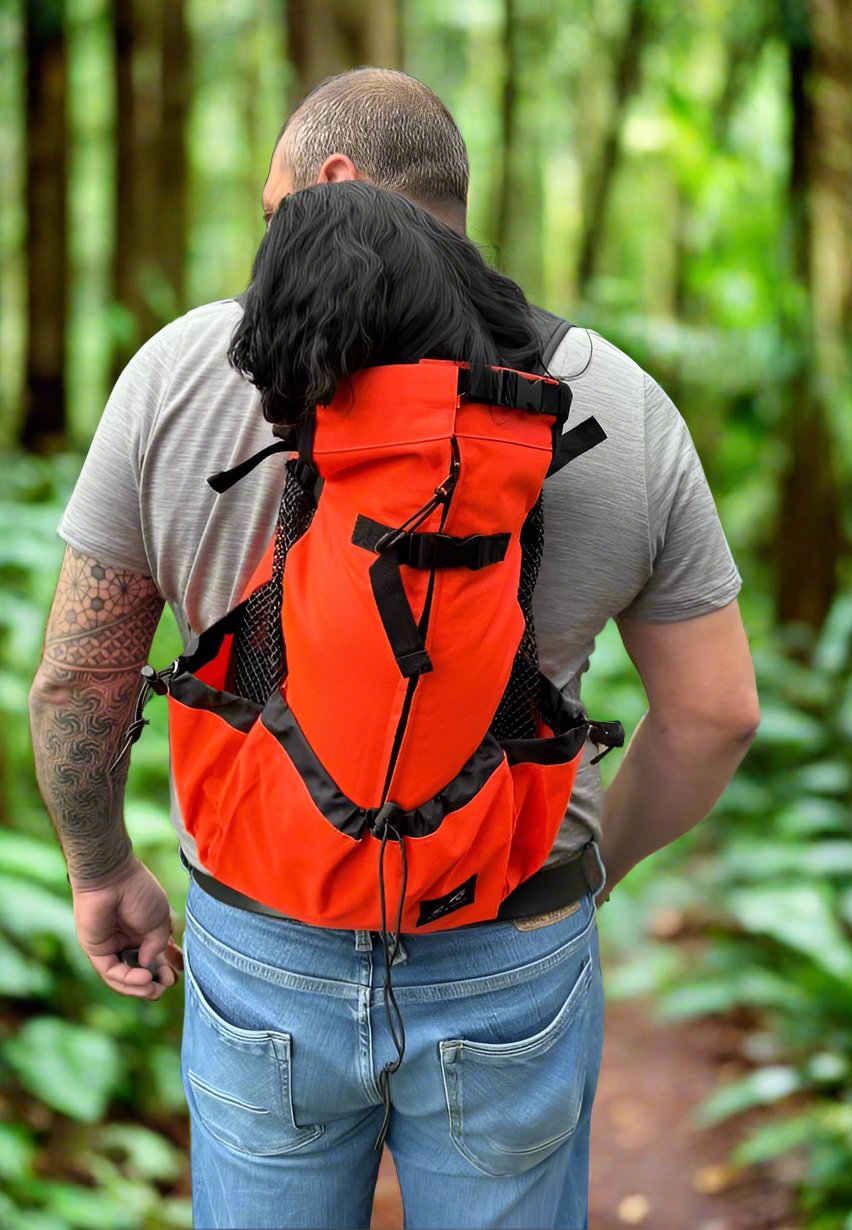 comfy and sturdy Cavlicious Air Dog Backpack. Lots of straps and pockets. Side mesh for extra ventilation. Padded shoulder straps. Ergonomic design. 