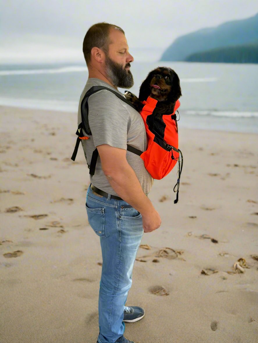 comfy and sturdy Cavlicious Air Dog Backpack. Lots of straps and pockets. Side mesh for extra ventilation. Padded shoulder straps. Ergonomic design. 