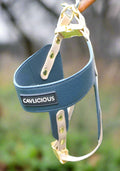 VEGAN Step In Harness Cavlicious vegan leather dog step in harness blue